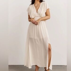Baltic Born Ivory Beach Wedding Maxi Dress